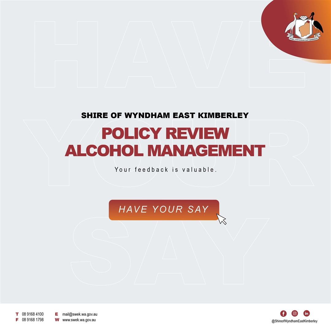 Review of the Shire's Alcool Management Policy
